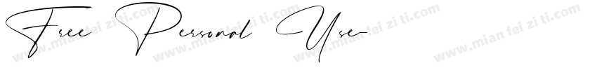 Free Personal Use字体转换